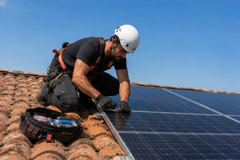 Maintenance et monitoring de panneaux solaires à Hauriet