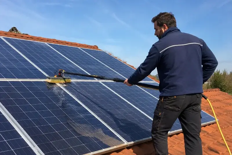 Nettoyage et entretien de panneaux solaires à Hauriet