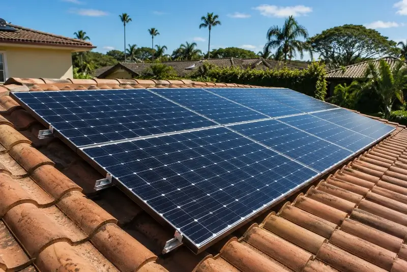 Installation de panneaux solaires à Hauriet